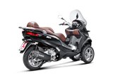 Échappement Silencieux Akrapovič Ligne À Enfiler Piaggio Mp3 500-500 Lt - Hpe (2008 - 2016)