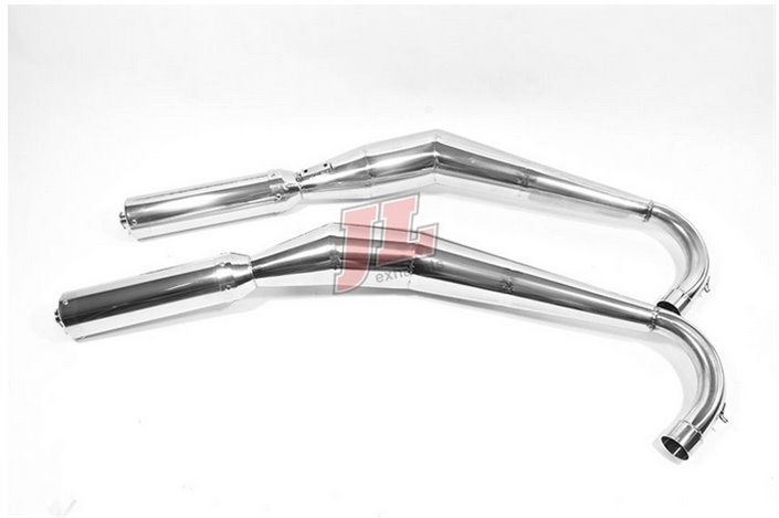 Mufflers Expansion Extension Steel brillant Jim Lomas Yamaha RZ350 YPVS 1983 1995 Silencieux Inox