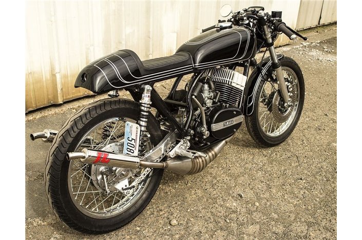 Scarico Terminale JL Acciaio Dolce Yamaha Rd350 Cafe Racer