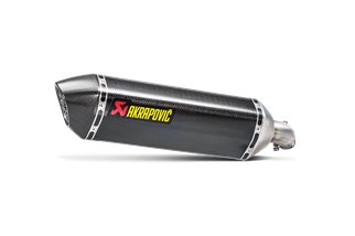 Silencer Exhaust Akrapovič Slip-On Line Carbon Suzuki Sv 650 X (2018 - 2023)