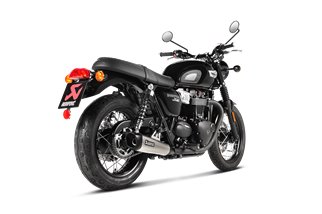 Scarichi Terminali Akrapovic S-T12SO4-HCQT in Titanio Triumph Bonneville T100 2017 - 2020