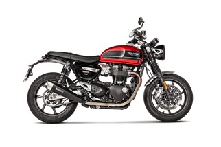 Scarichi Terminali Akrapovic S-T12SO2-HCQTBL in Titanio Triumph Speed Twin 2019 - 2020