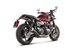 Scarichi Terminali Akrapovic S-T12SO2-HCQTBL in Titanio Triumph Speed Twin 2019 - 2020