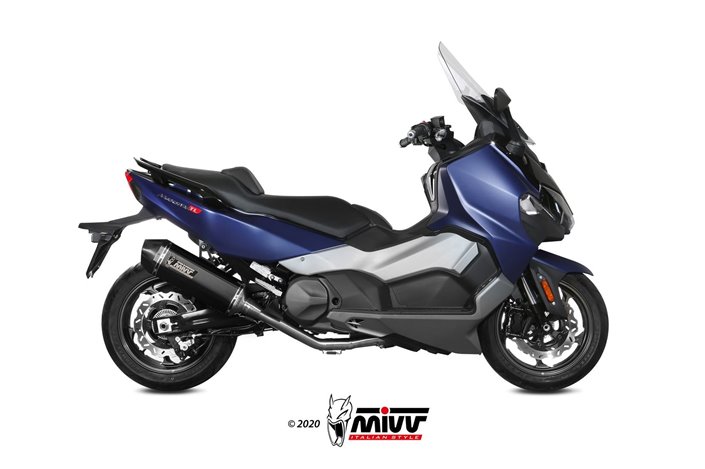 Full System 1 In 1 Exhaust Mivv Speed Edge Black Black Stainless Steel Sym Maxsym Tl 500 508 2020 - 2020