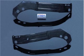 Carbon frame covers pair Tyga Suzuki RGV250 VJ22