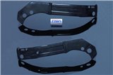 Carbon frame covers pair Tyga Suzuki RGV250 VJ22