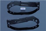 Carbon frame covers pair Tyga Suzuki RGV250 VJ22