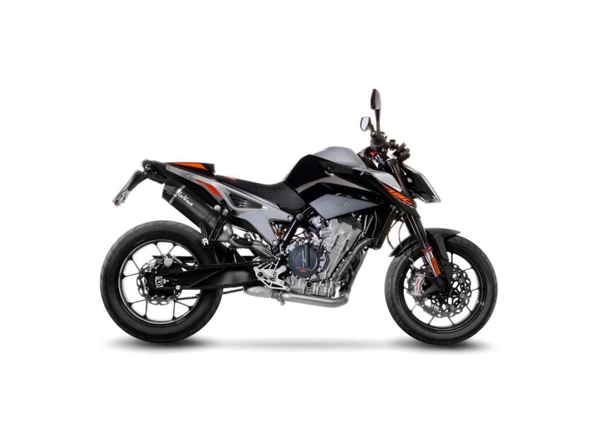 Sistema di Scarico Terminale LeoVince 14254EU LV ONE EVO CARBON FIBER per KTM 790 DUKE / 790 DUKE L A2 2018 - 2020