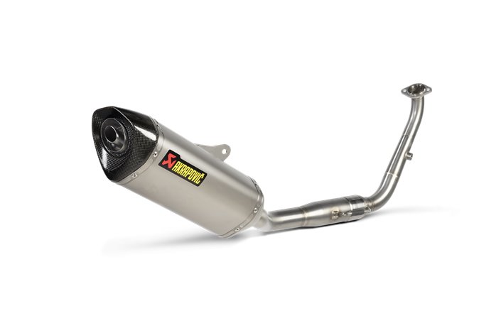 Sistema Di Scarico Completo Akrapovic S-Y125R8-HZT in Titanio Yamaha R125 2021 - 2024