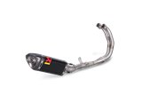 Sistema Di Scarico Completo Akrapovic S-Y3R1-APC in Carbonio Yamaha R3 2015 - 2024