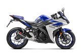 Sistema Di Scarico Completo Akrapovic S-Y3R1-APC in Carbonio Yamaha R3 2015 - 2024