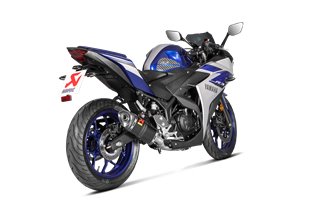 Sistema Di Scarico Completo Akrapovic S-Y3R1-APC in Carbonio Yamaha R3 2015 - 2024