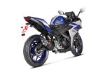 Sistema Di Scarico Completo Akrapovic S-Y3R1-APC in Carbonio Yamaha R3 2015 - 2024