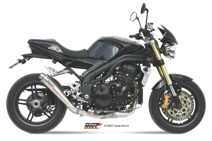 Schalldämpfer Escape Mivv X-Cone Edelstahl Triumph Speed Triple 1050 RS Rs 2005 - 2006