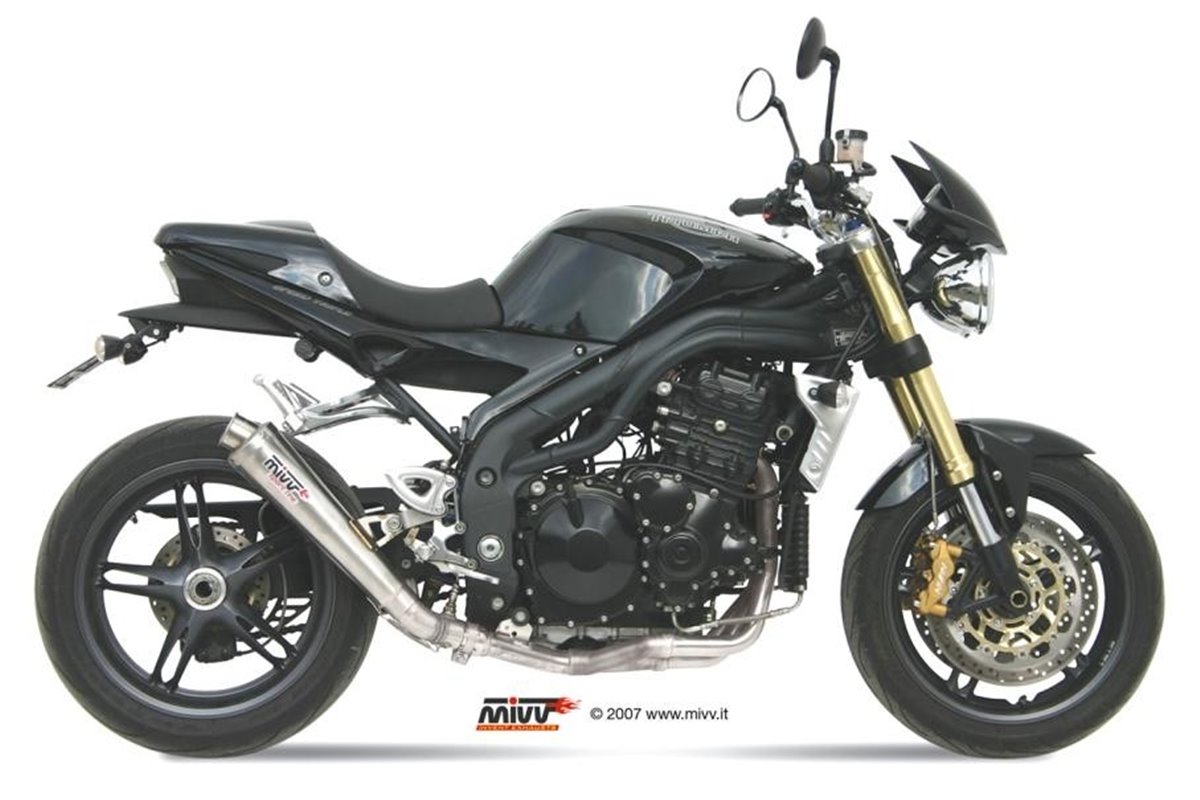 Silencer Exhaust Mivv X-Cone Stainless Steel Triumph Speed Triple 1050 R S Rs 2005 - 2006