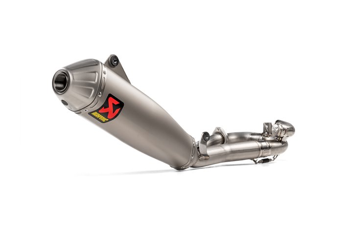 Sistema Di Scarico Completo Akrapovic S-Y4MET15-CIBNTA in Titanio Fantic Xef 450 2022 - 2024