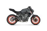 Sistema Di Scarico Completo Akrapovic S-Y7R2-AFC in Carbonio Yamaha Mt-07-Fz-07 2014