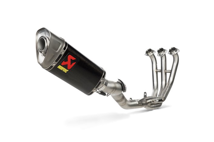 Sistema Di Scarico Completo Akrapovic S-Y9R14-APC in Carbonio Yamaha Tracer 9 - Gt - Gt+ 2021 - 2023