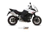 Silencieux Echappement Mivv Oval Titane Avec Coupelle Carbone Triumph Tiger 1050 Sport 2013 - 2016