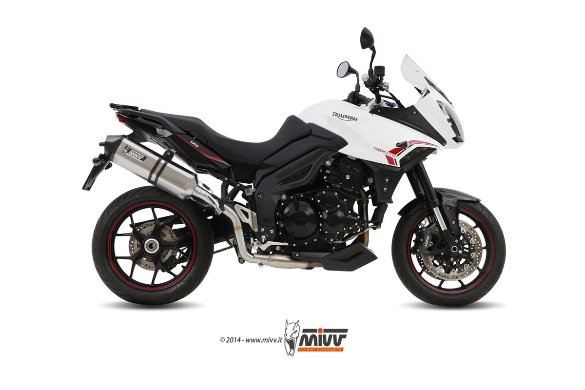 Schalldämpfer Escape Mivv Speed Edge Edelstahl Triumph Tiger 1050 Sport 2013 - 2016