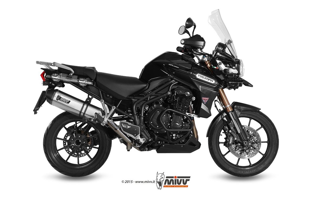 Silencieux Echappement Mivv Speed Edge Inox Triumph Tiger 1200 Explorer 2012 - 2015