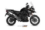 Silencieux Echappement Mivv Speed Edge Noir Noir Inox Triumph Tiger 1200 Explorer 2012 - 2015