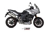 Silencer Exhaust Mivv Oval Titanium With Carbon Cup Triumph Tiger 1050 Sport 2017 - 2020