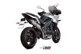 Silencer Exhaust Mivv Oval Titanium With Carbon Cup Triumph Tiger 1050 Sport 2017 - 2020