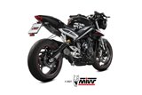 Terminale Scarico Mivv X-M5 Black Inox Nero Triumph Street Triple 660 S 2017 - 2022