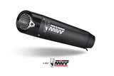 Silencer Exhaust Mivv X-M5 Black Black Stainless Steel Triumph Street Triple 660 S 2017 - 2022