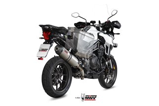 Terminale Scarico Mivv Oval Titanio Con Coppa Carbonio Triumph Tiger 1200 2016 - 2020