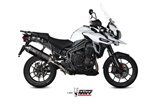 Schalldämpfer Escape Mivv Speed Edge Schwarz Schwarz Edelstahl Triumph Tiger 1200 2016 - 2020