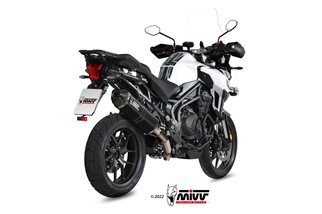 Schalldämpfer Escape Mivv Speed Edge Schwarz Schwarz Edelstahl Triumph Tiger 1200 2016 - 2020