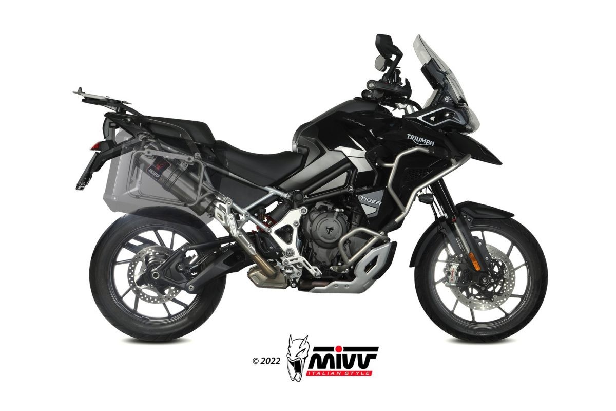 Terminale Scarico Mivv Dakar Inox Triumph Tiger 1200 2021 - 2022