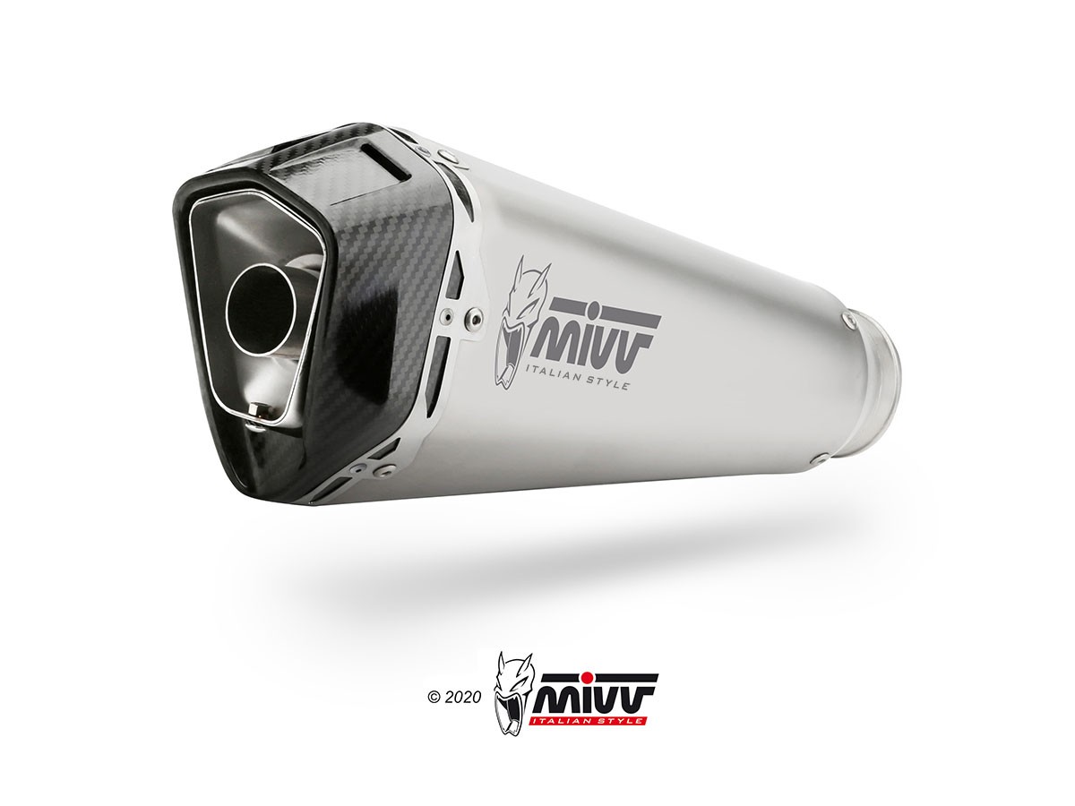 Terminal Exhaust System A.011.LDRX Mivv DELTA RACE INOX Aprilia Tuono 125 2017-2020