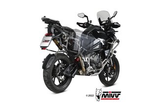 Silencieux Echappement Mivv Dakar Noir Noir Inox Triumph Tiger 1200 2021 - 2022