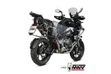 Schalldämpfer Escape Mivv Dakar Schwarz Schwarz Edelstahl Triumph Tiger 1200 2021 - 2022