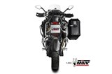 Schalldämpfer Escape Mivv Dakar Schwarz Schwarz Edelstahl Triumph Tiger 1200 2021 - 2022