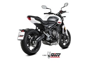 Scarico Completo 1X1 Mivv X-M5 Black Inox Nero Triumph Trident 660 2021 - 2022