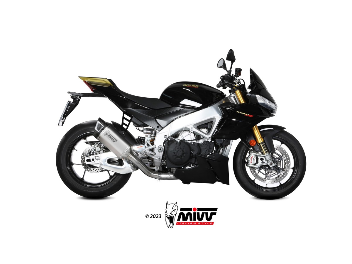 Système d'échappement terminal A.019.SR1T Mivv SR-1 TITANE Aprilia Tuono V4 1100 2021-2024