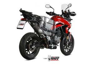 Silencer Exhaust Mivv Oval Titanium With Carbon Cup Triumph Tiger 900 Gt Pro Rally 2021 - 2022