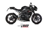 Silencieux Echappement Mivv X-M5 Noir Noir Inox Triumph Speed Triple 1050 RS Rs 2018 - 2020