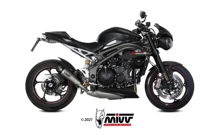 Silencieux Echappement Mivv X-M5 Titane Triumph Speed Triple 1050 RS Rs 2018 - 2020