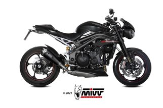 Schalldämpfer Escape Mivv Delta Race Carbon Triumph Speed Triple 1050 RS Rs 2018 - 2020