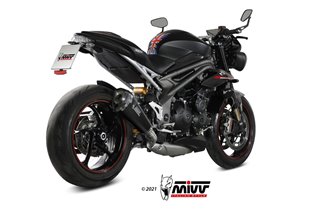 Schalldämpfer Escape Mivv Delta Race Carbon Triumph Speed Triple 1050 RS Rs 2018 - 2020