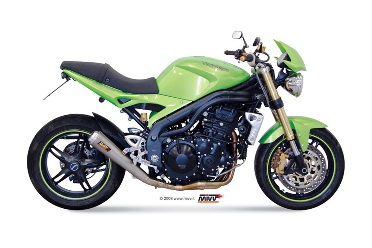 Schalldämpfer Escape Mivv X-Cone Plus Edelstahl Triumph Speed Triple 1050 RS Rs 2007 - 2010