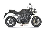 Silencer Exhaust Mivv X-Cone Black Black Stainless Steel Triumph Speed Triple 1050 R S Rs 2007 - 2010