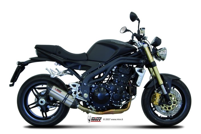 Schalldämpfer Escape Mivv Suono Edelstahl Triumph Speed Triple 1050 RS Rs 2007 - 2010