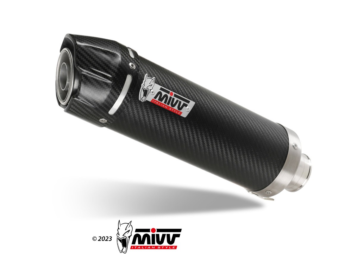 H.013.L2SC Mivv GP CARBON Muffler Exhaust System WITH CARBON CUP Honda CBR 600 F 2001-2010