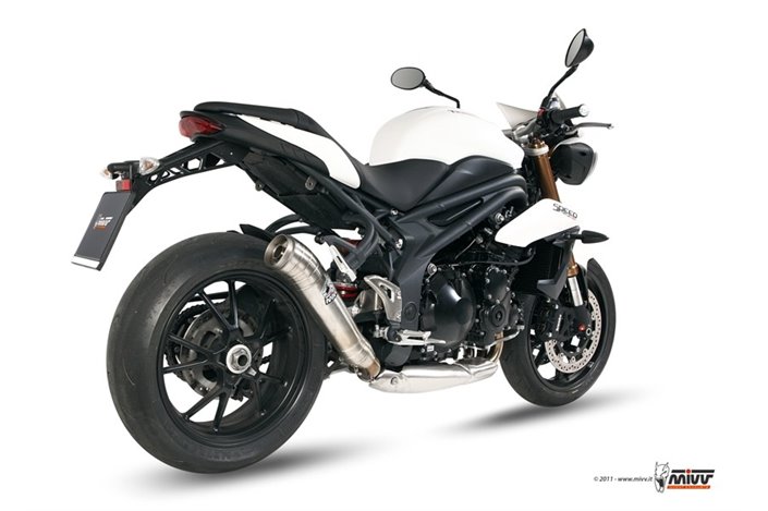 Terminale Scarico Mivv Ghibli Inox Triumph Speed Triple 1050 R S Rs 2011 - 2015